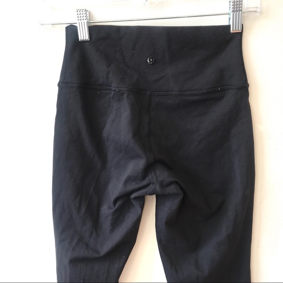 Lululemon High Times Tech Mesh Black Size 4 Rare - Picture 4 of 7